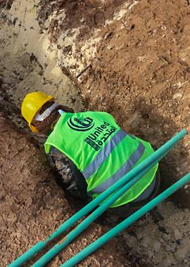 بناء شبكة لتغذية المياه 